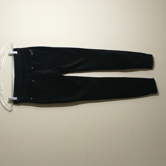 HUE Black pullon stretch corduroy legging pants , sz S - Picture 4 of 13
